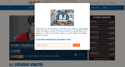 Desktop Screenshot of ajsportsworld.com